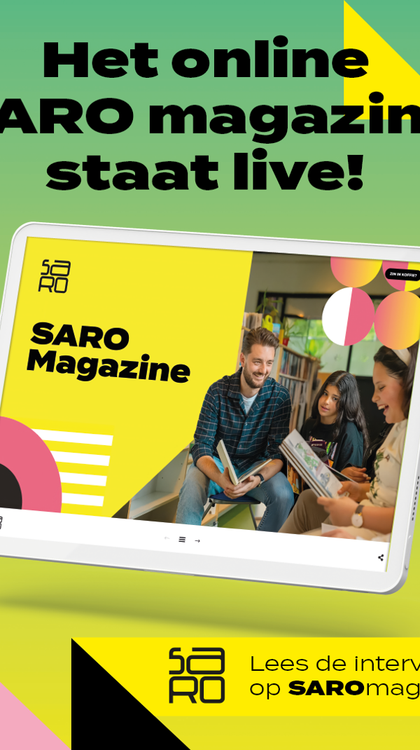 Social Media Post SARO Magazine Staat Live