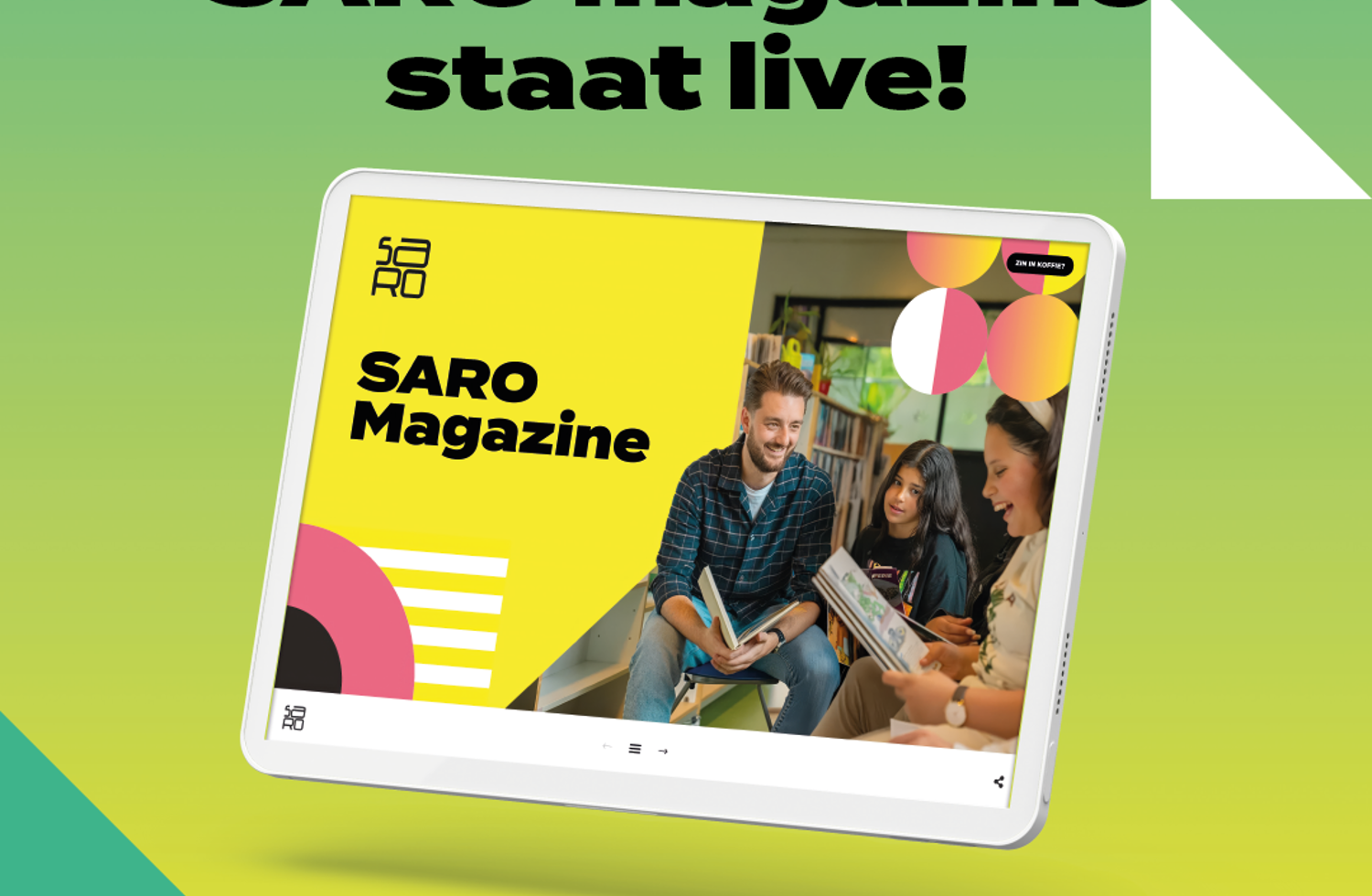Social Media Post SARO Magazine Staat Live